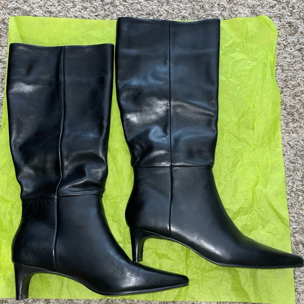 Steve Madden Dagne Black Heeled Boots